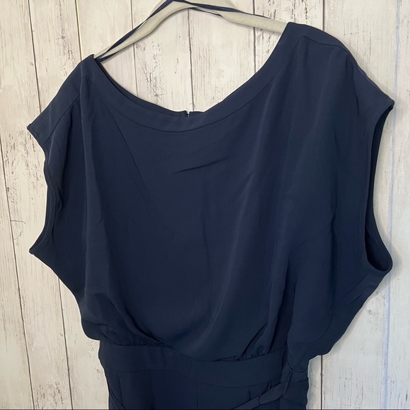 Eliza J Navy Wide Leg Jumpsuit Size 14 - Picture 3 of 6